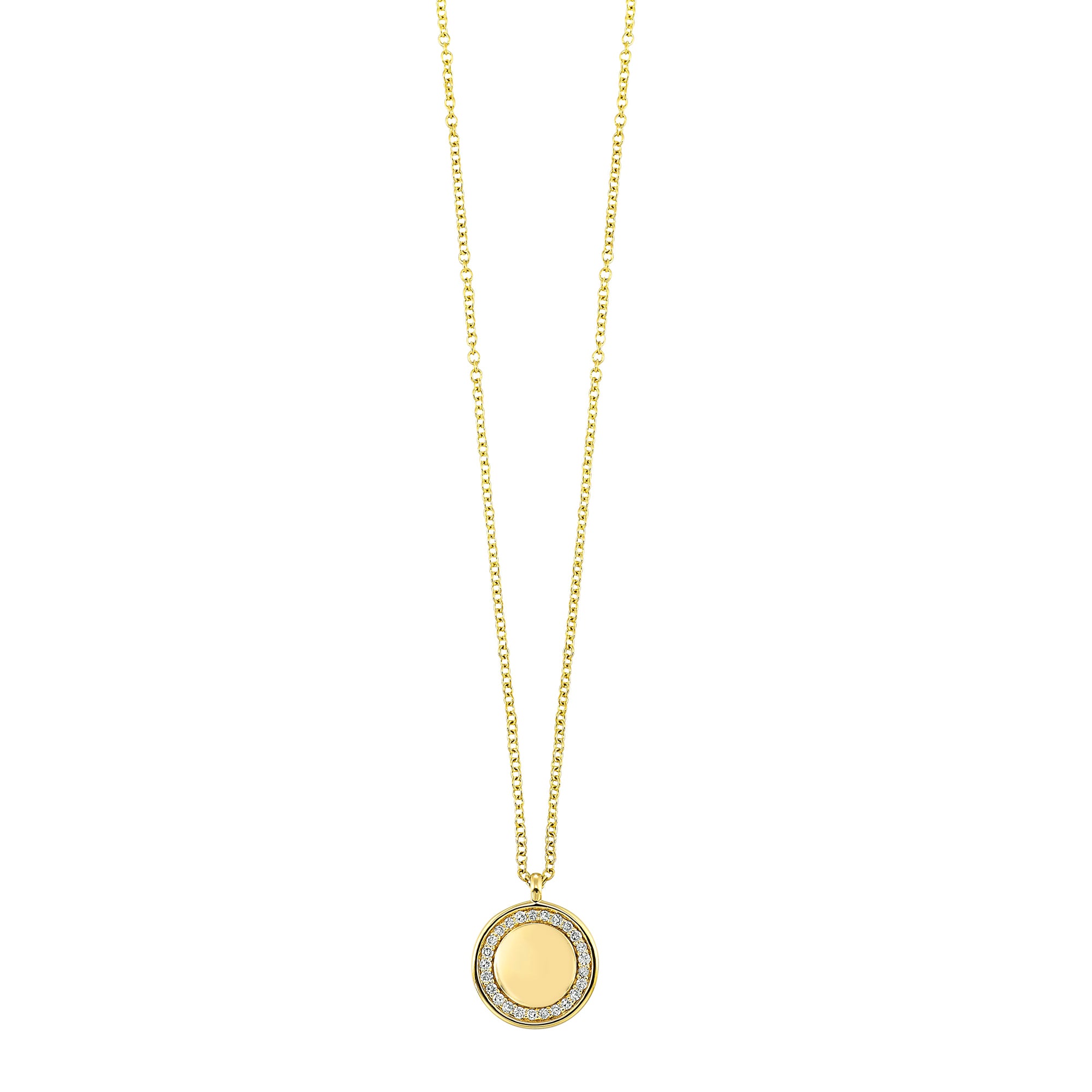 14Kt Yellow Gold Diamond 1/20Ctw Pendant - PD43079-4YSC