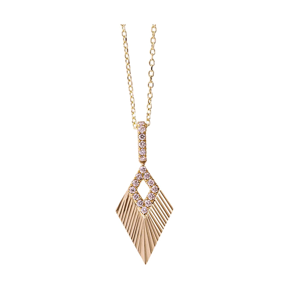 14Kt Yellow Gold Diamond 1/8Ctw Pendant - PD46236-4YB