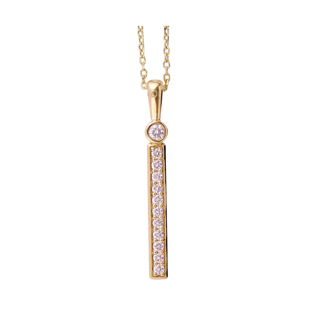 14Kt Yellow Gold Diamond 1/4CTW Pendant - PD46239-4YB
