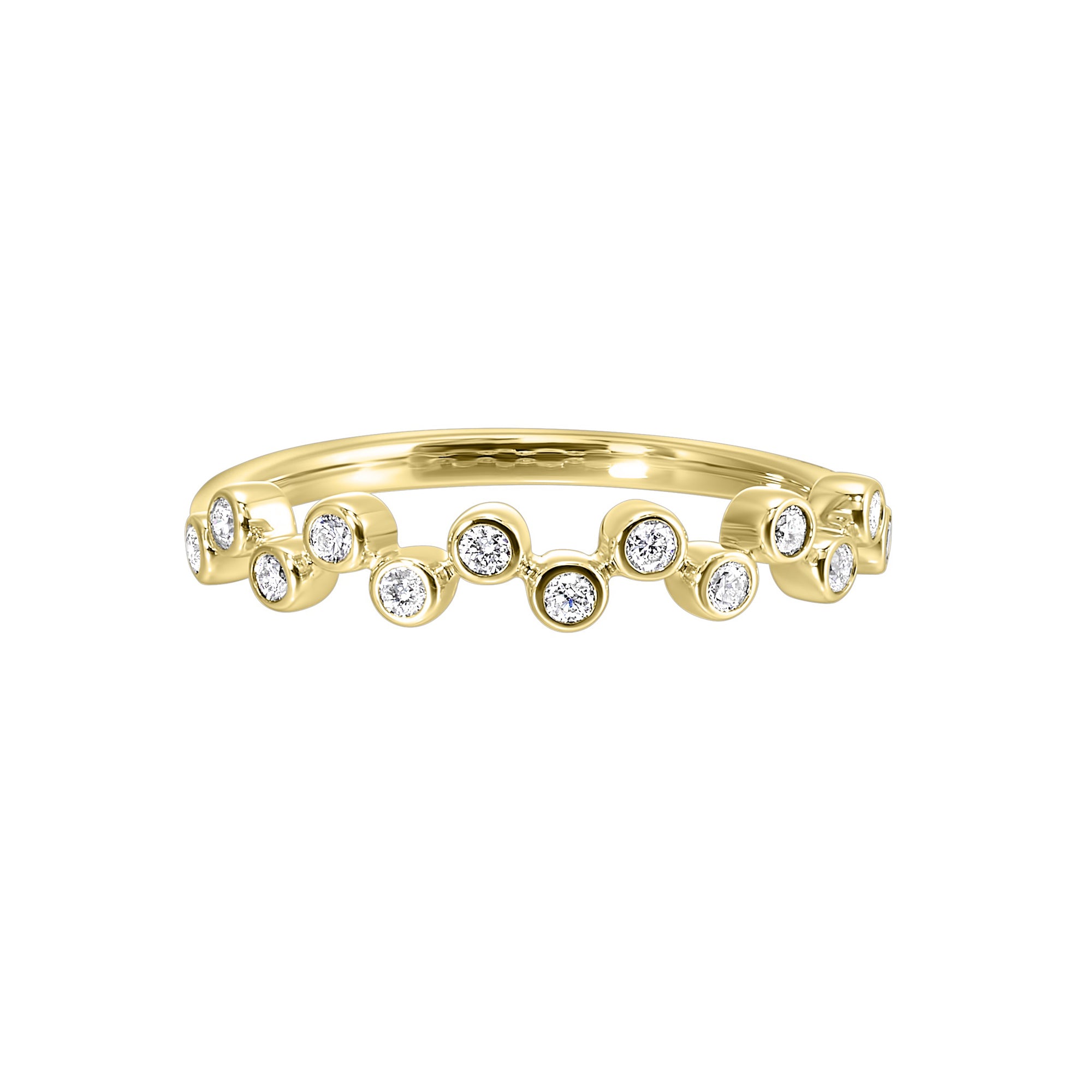 14Kt Yellow Gold Diamond 1/5Ctw Ring - RG12373-4YC