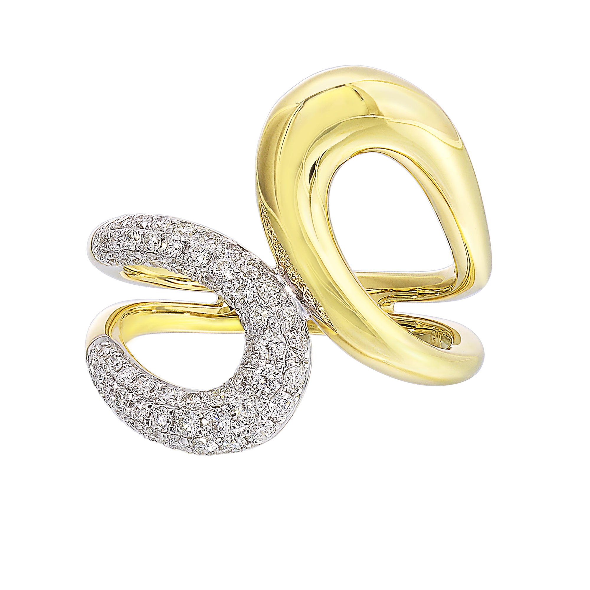 14Kt Yellow Gold Diamond 1/2Ctw Ring - RG13304-4YC