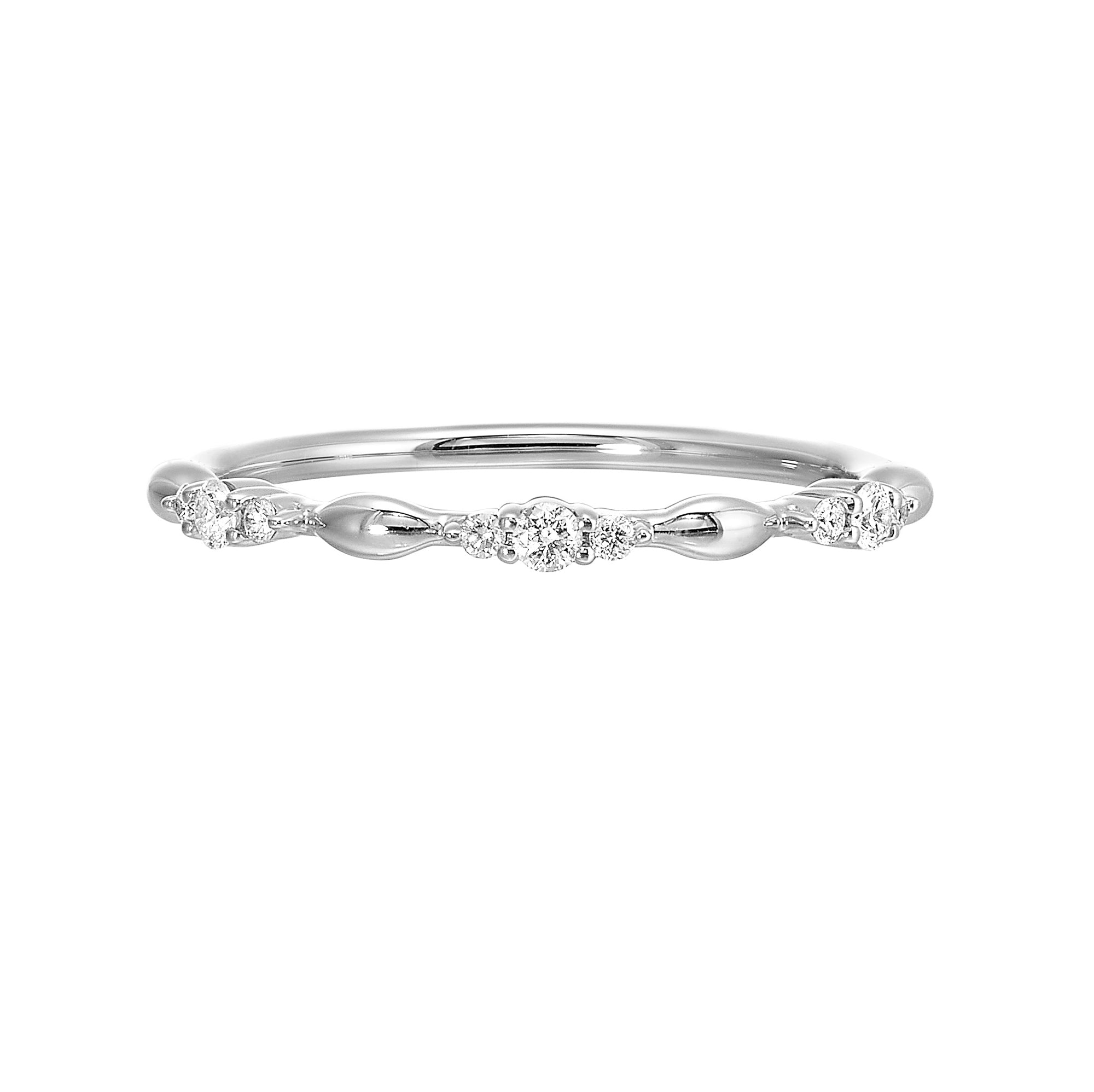 14Kt White Gold Diamond 1/8Ctw Ring - RG13345-4WB