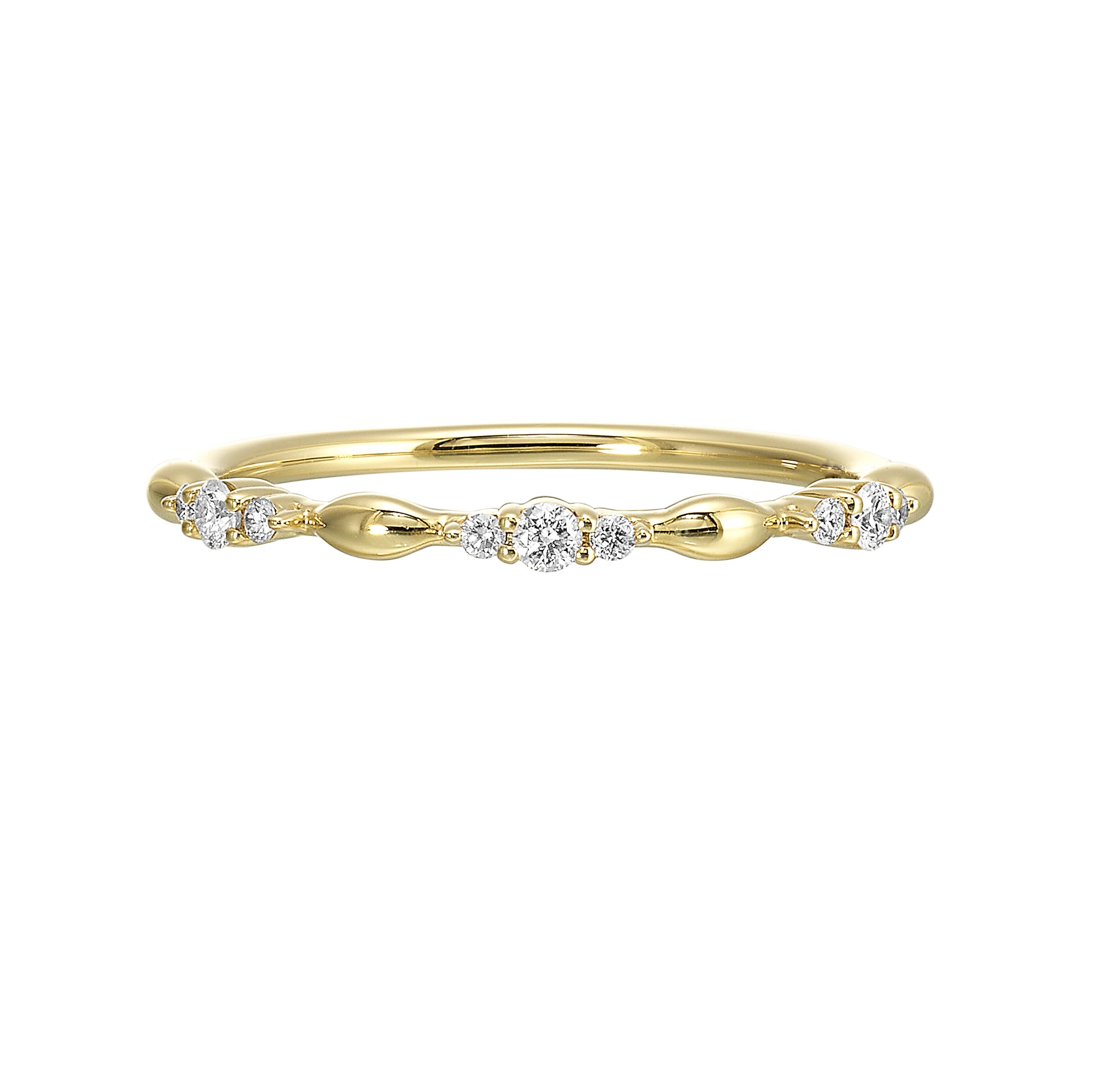 14Kt Yellow Gold Diamond 1/8Ctw Ring - RG13345-4YB