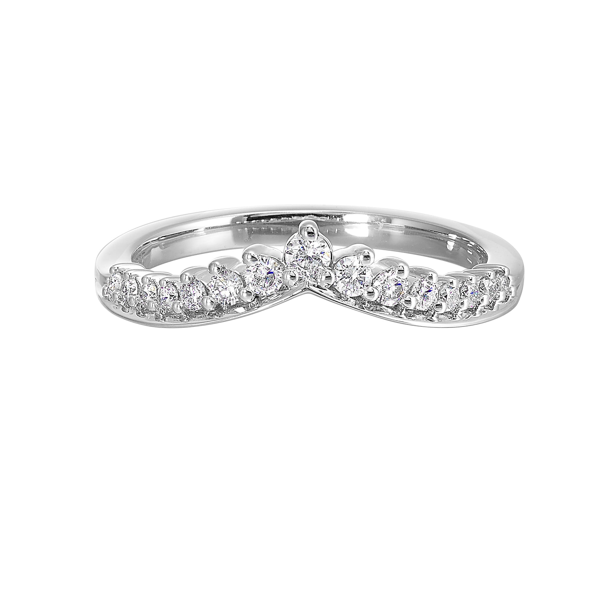 14Kt White Gold Diamond 1/4Ctw Ring - RG13405-4WB