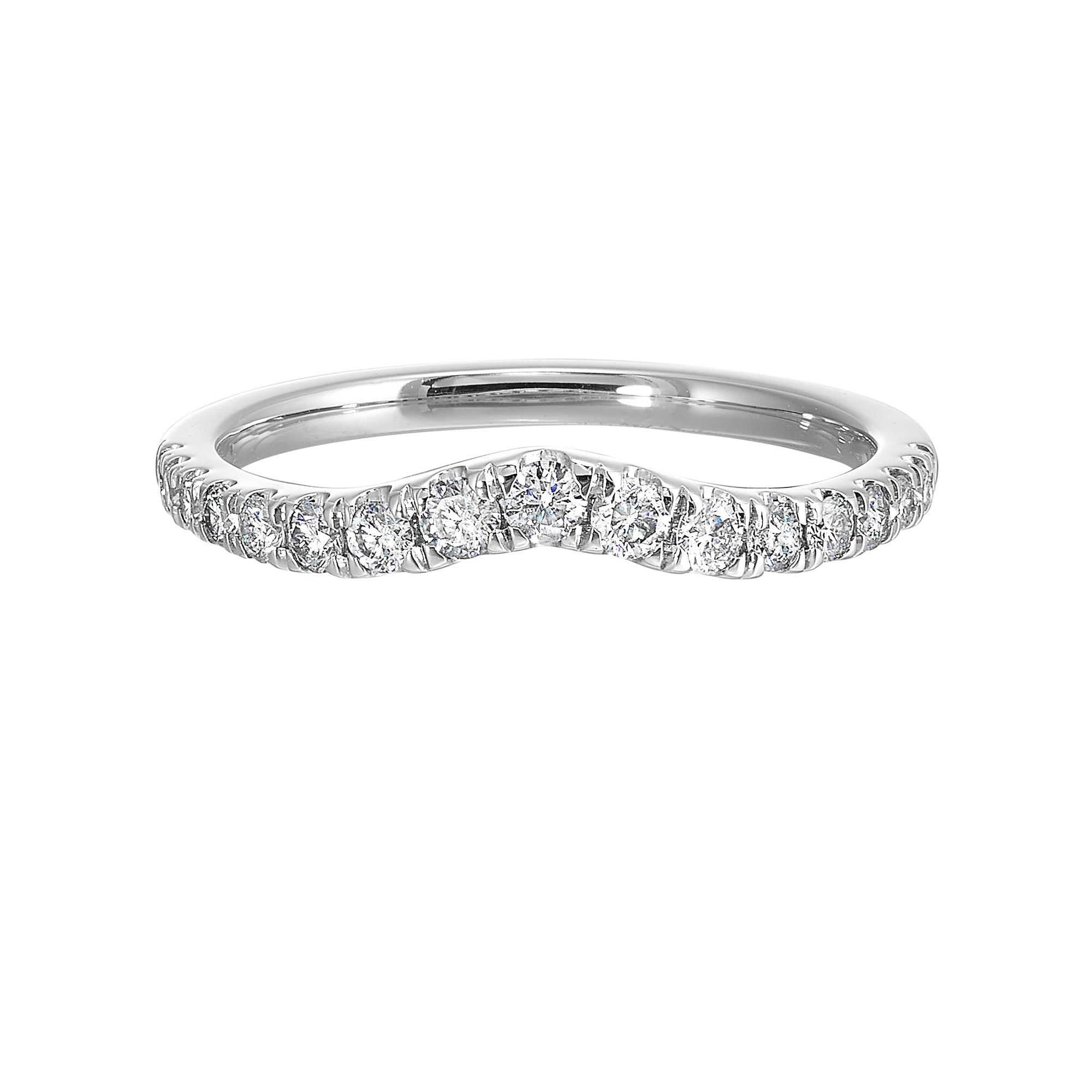 14Kt White Gold Diamond 1/3Ctw Ring - RG13412-4WB