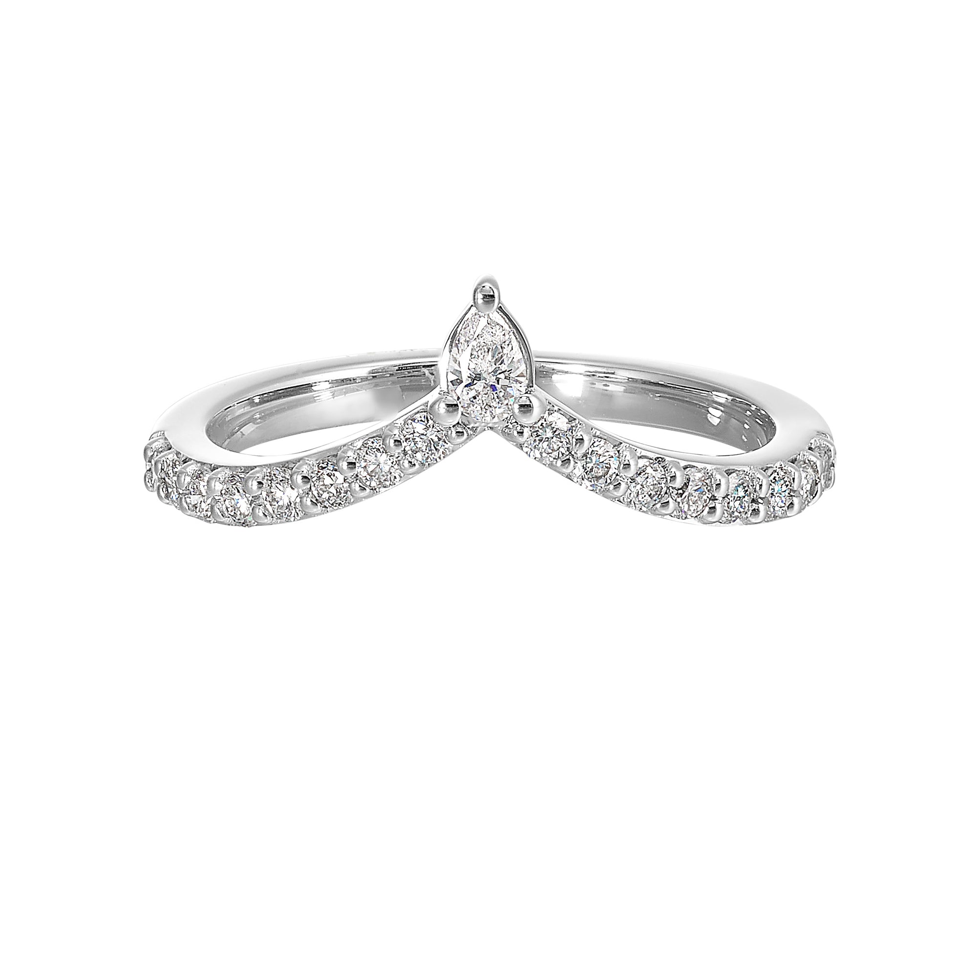 14Kt White Gold Diamond 1/3Ctw Ring - RG13416-4WB