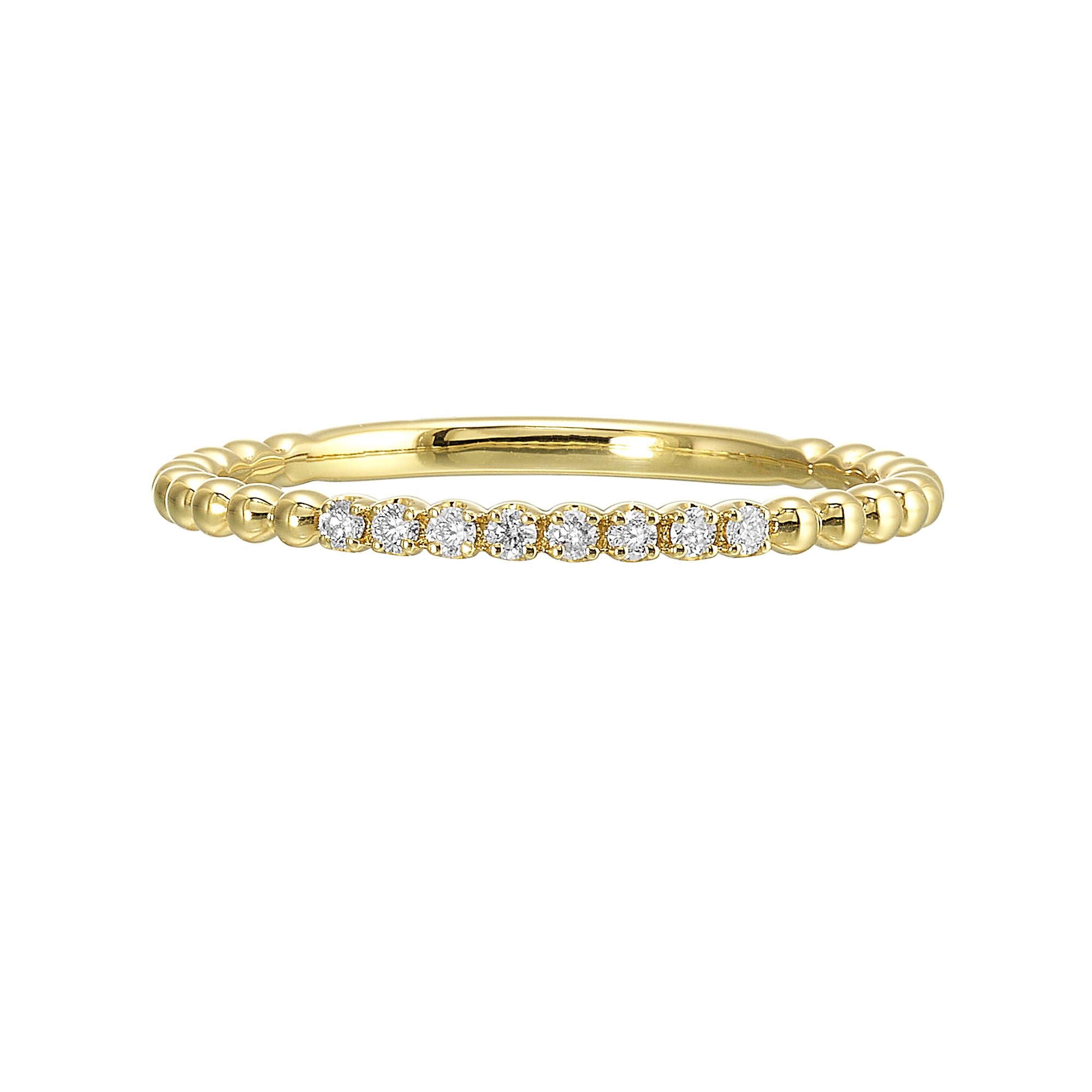 14Kt Yellow Gold Diamond 1/20Ctw Ring - RG13475-4YB