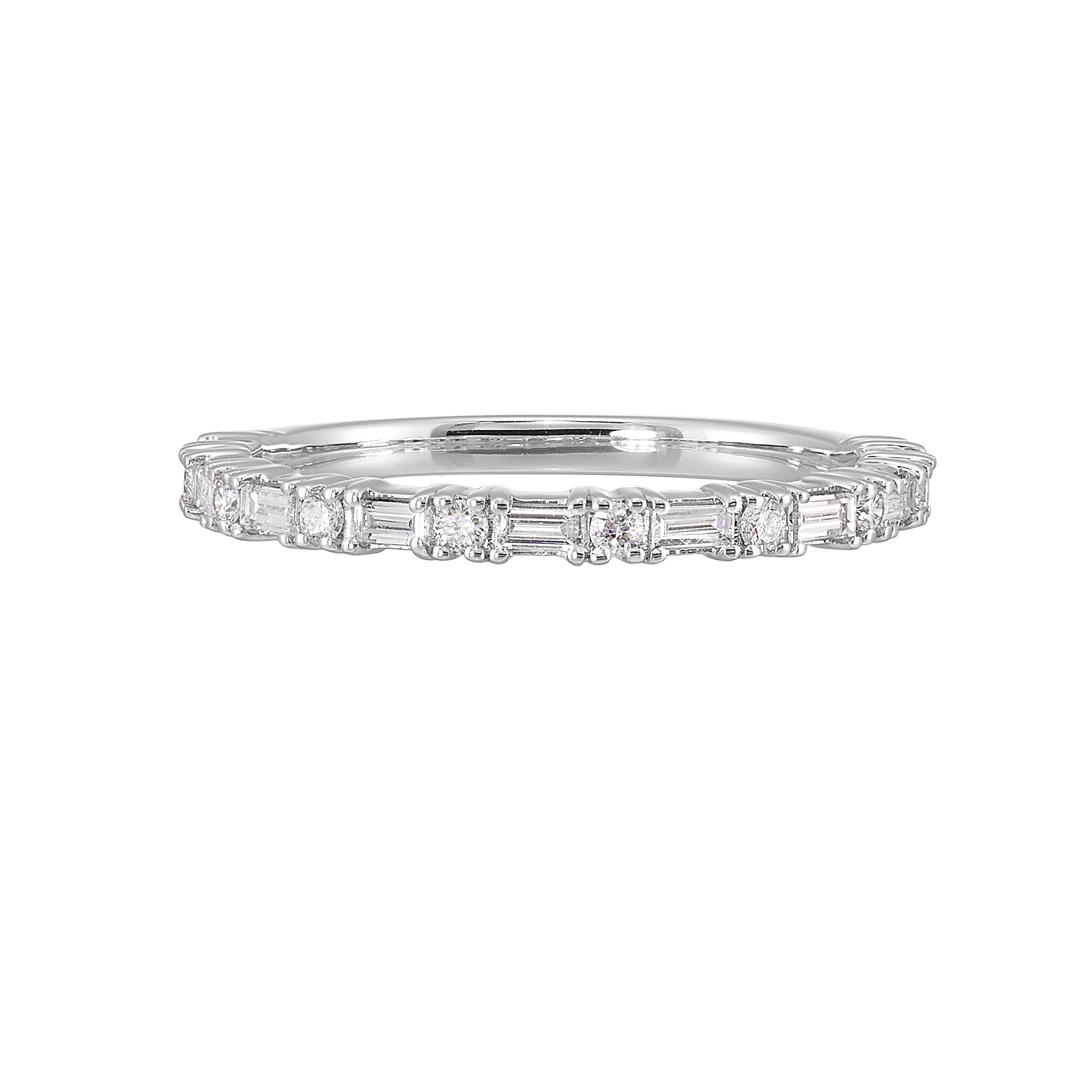 14Kt White Gold Diamond 3/8Ctw Ring - RG13481-4WB