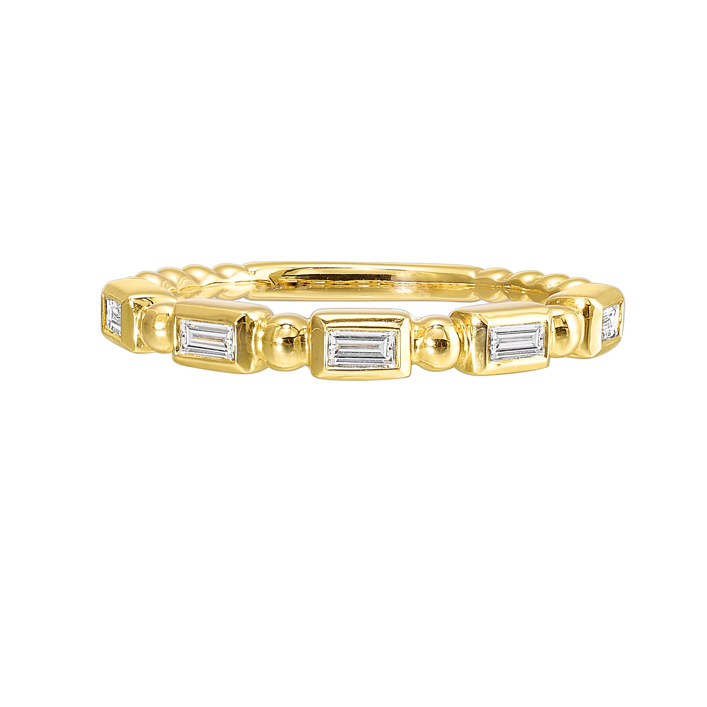 14Kt Yellow Gold Diamond 1/5Ctw Ring - RG13483-4YB