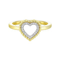 14Kt Yellow Gold Diamond 1/20Ctw Ring - RG15165-4YB