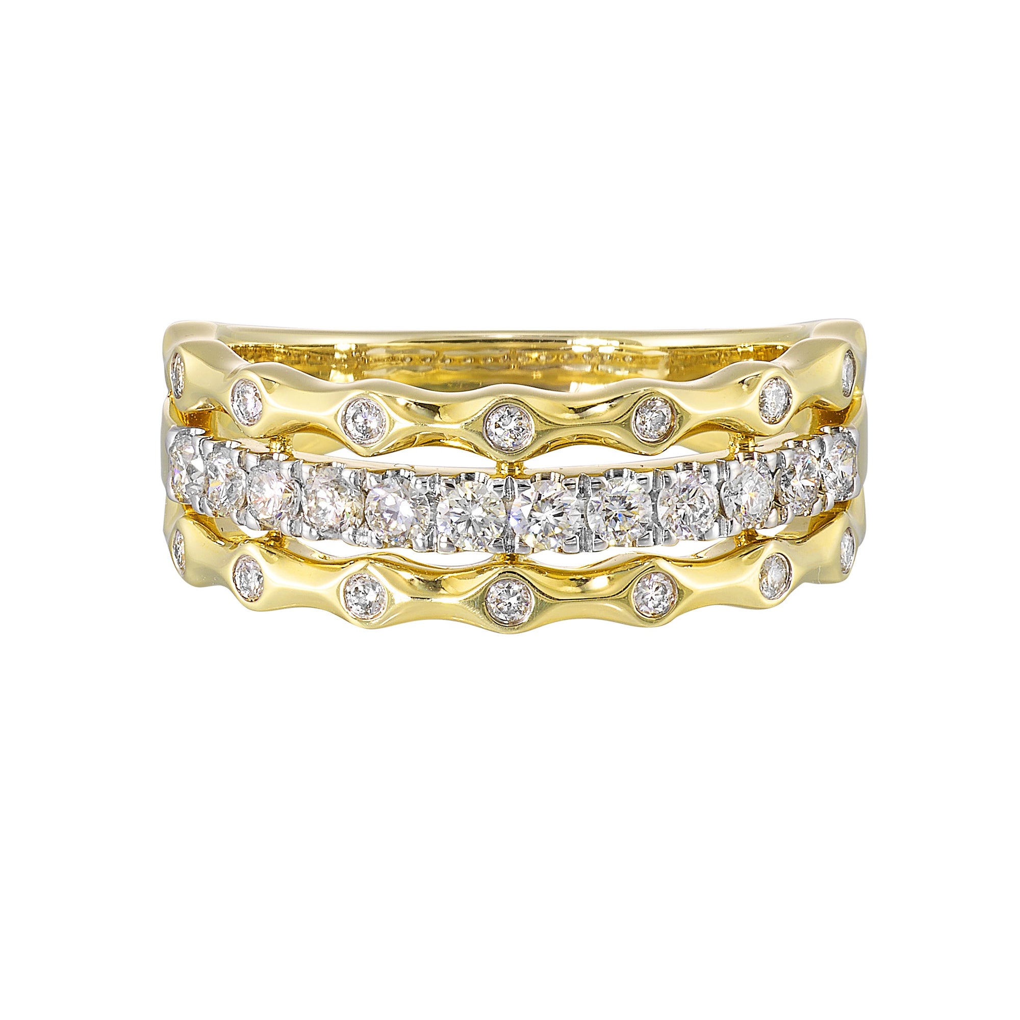 14Kt Yellow Gold Diamond 1/2Ctw Ring - RG15502-4YC
