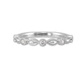 14Kt White Gold Diamond 1/6Ctw Ring - RG15583-4WB