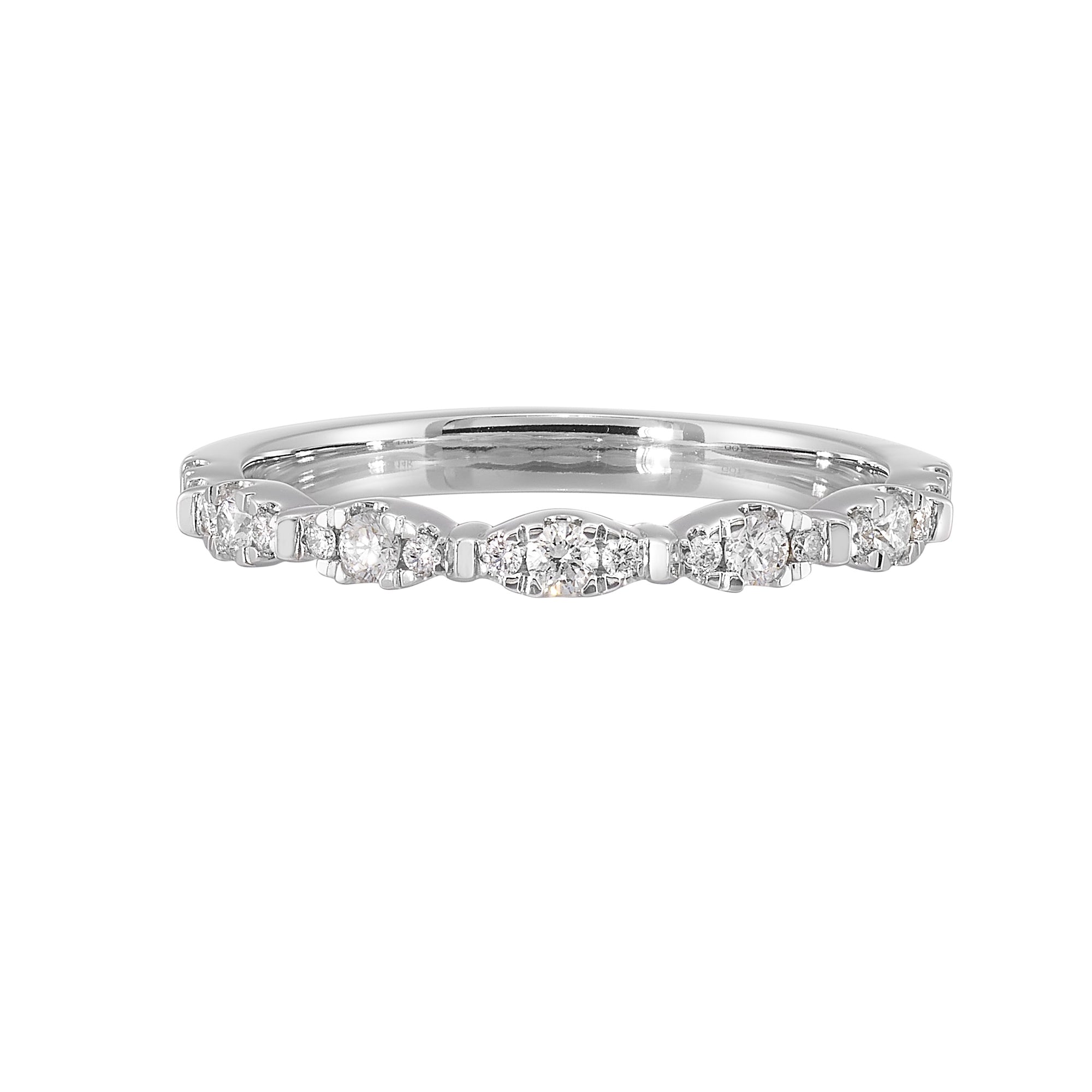 14Kt White Gold Diamond 1/4Ctw Ring - RG16239-4WA