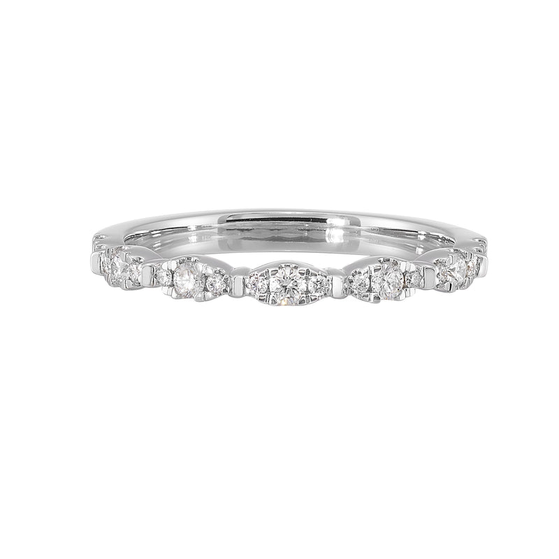 14Kt White Gold Diamond 1/4Ctw Ring - RG16239-4WA