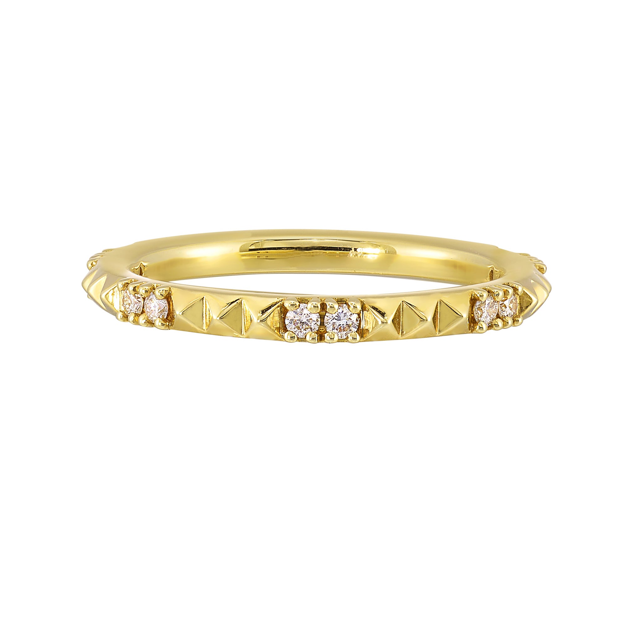 14Kt Yellow Gold Diamond 1/7Ctw Ring - RG16280-4YB