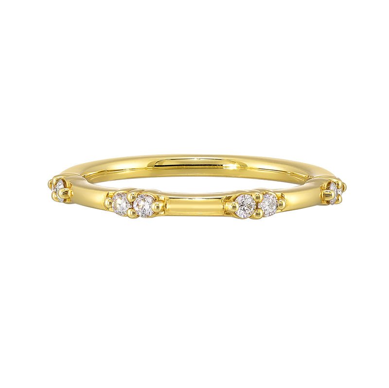 14Kt Yellow Gold Diamond 1/6Ctw Ring - RG16288-4YB