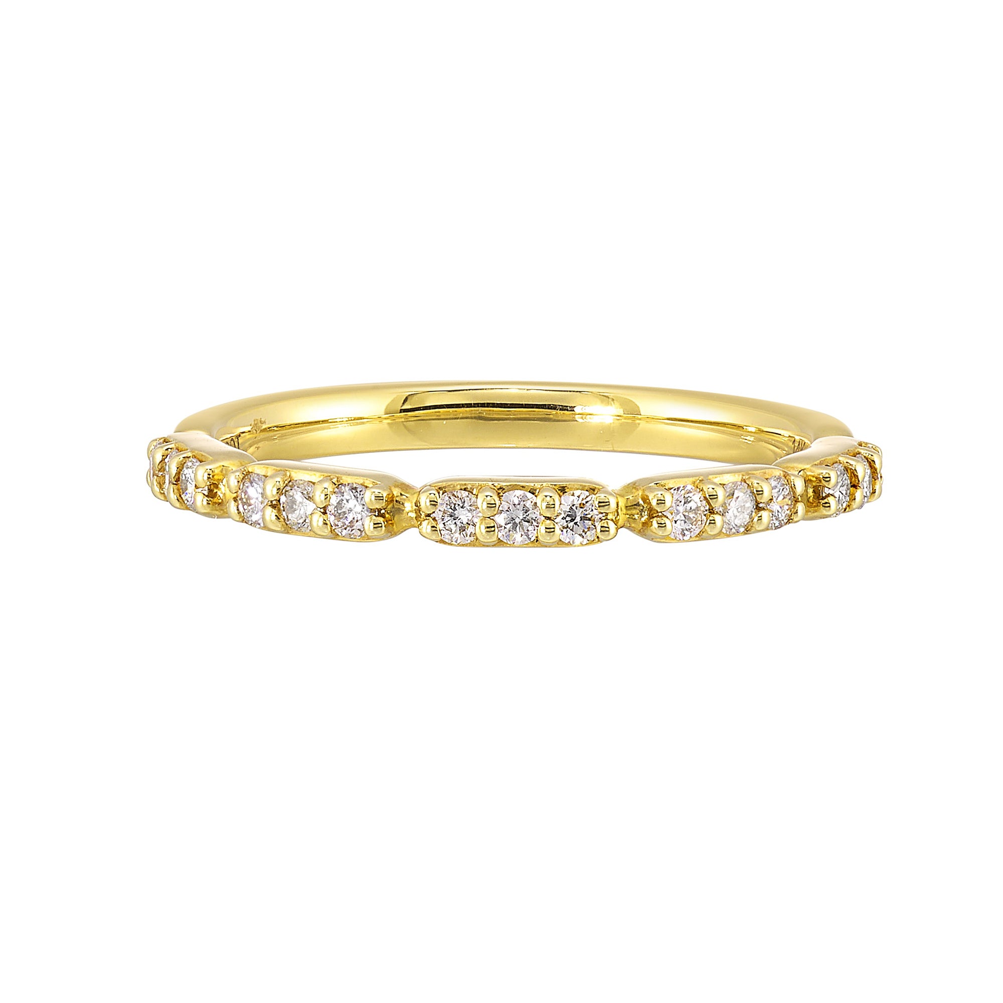 14Kt Yellow Gold Diamond 1/5Ctw Ring - RG16289-4YB