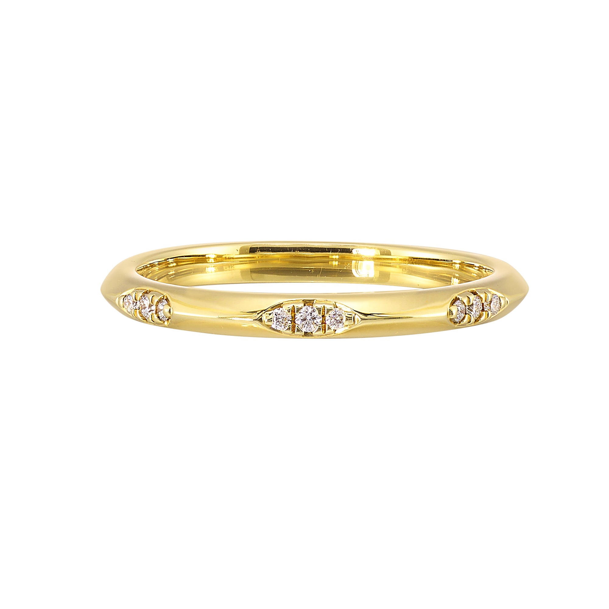 14Kt Yellow Gold Diamond 1/20Ctw Ring - RG16295-4YB