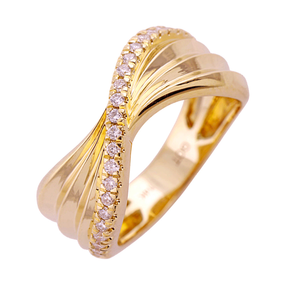 14Kt Yellow Gold Diamond 1/4Ctw Ring - RG16458-4YC