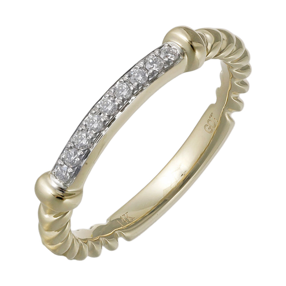 14Kt Yellow Gold Diamond 1/10Ctw Ring - RG16487-4YC