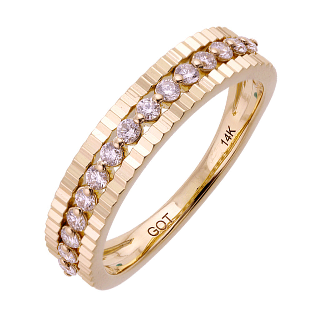 14Kt Yellow Gold Diamond 1/4Ctw Ring - RG16509-4YB