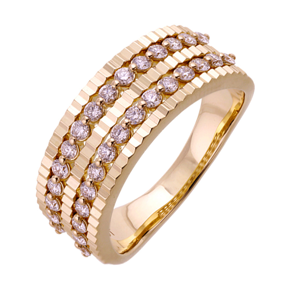 14Kt Yellow Gold Diamond 1/2Ctw Ring - RG16510-4YB