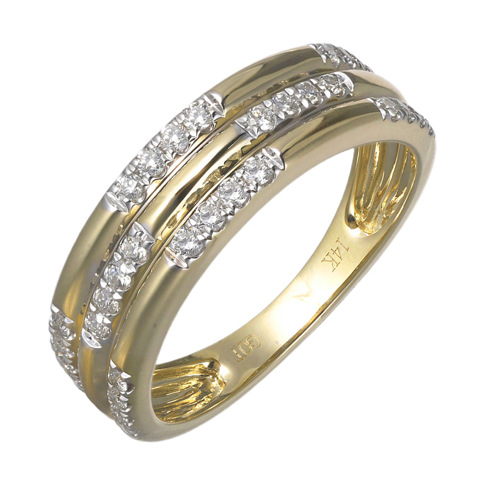 14Kt Yellow Gold Diamond 1/3Ctw Ring - RG16533-4YC