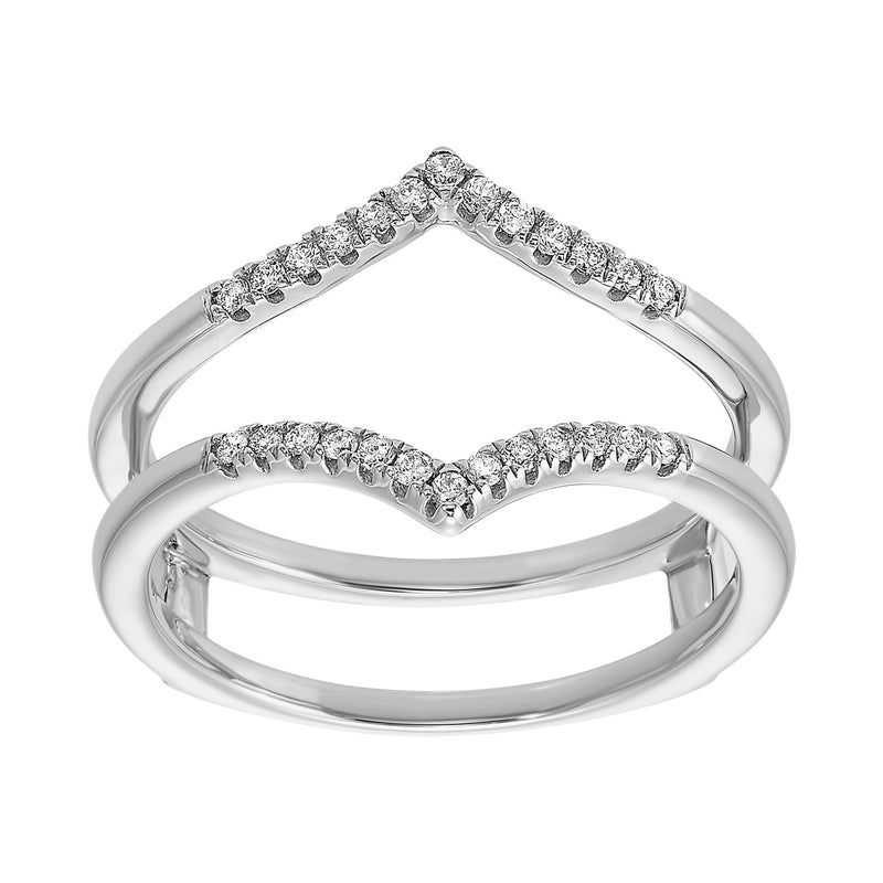 14Kt White Gold Diamond 1/7Ctw Ring - RG71817-4WD