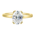 14Kt Yellow Semi Mount For 2Ctw Oval Center - W0350ON200SM-4Y
