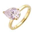 14Kt Yellow Semi Mount For 2Ct Pear Center - W3580SN200SM-4Y