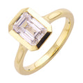 14Kt Yellow Semi Mount For 2Ct Emerald Cut Center - W3610EN200SM-4Y