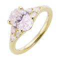 14Kt Yellow Semi Mount 1/4Ctw For 2Ct Oval Center - W3641ON200SM-4YB