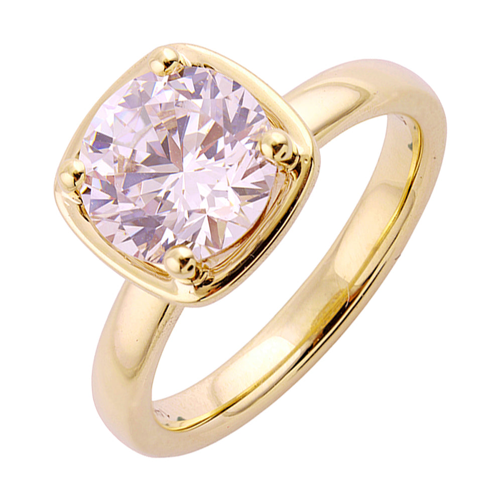 14Kt Yellow Semi Mount 1/7Ctw For 2Ct Round Center - W3680RN200SM-4YB