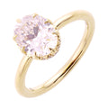 14Kt Yellow Semi Mount For 2Ct Oval Center - W3710ON200SM-4YB