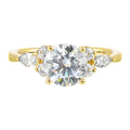 14Kt Yellow Semi Mount 3/8Ctw For 1 1/2Ct Round Center - W4171RN150SM-4YB