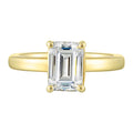 14Kt Yellow Semi Mount 1/4Ctw For 2Ctw Emerald Cut Center - W5440EN200SM-4YB