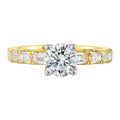 14Kt Yellow Semi Mount 5/6Ctw For 2Ct Round Center - W5492RN200SM-4YB