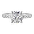 14Kt White Semi Mount 3/8Ctw For 2Ct Round Center - W5711RN200SM-4WB