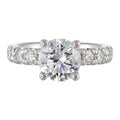 14Kt White Semi Mount 7/8Ctw For 2Ct Round Center - W5721RN200SM-4WB