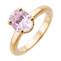 14Kt Yellow Semi Mount 1/10Ctw For 2Ct Oval Center - W5840ON200SM-4YB