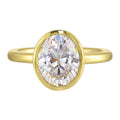14Kt Yellow Semi Mount For 2Ct Oval Center - W6190ON200SM-4Y