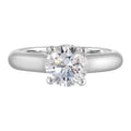 14Kt White Semi Mount 1/20Ctw For 1 1/2Ct Round Center - W6340RN150SM-4WB