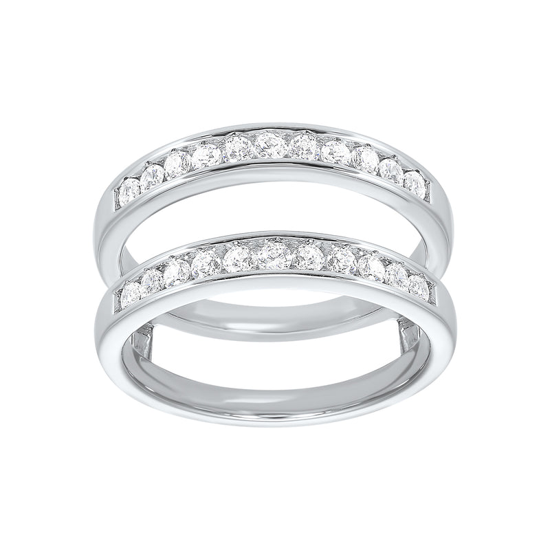 14Kt White Gold Diamond 3/8Ctw Ring - WB5774IR-4WC
