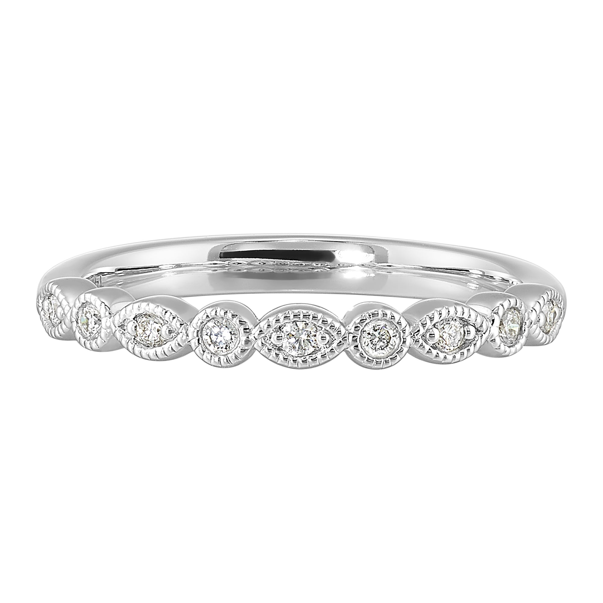 14Kt White Gold Diamond 1/10Ctw Ring - WBD3921ON100-4WA