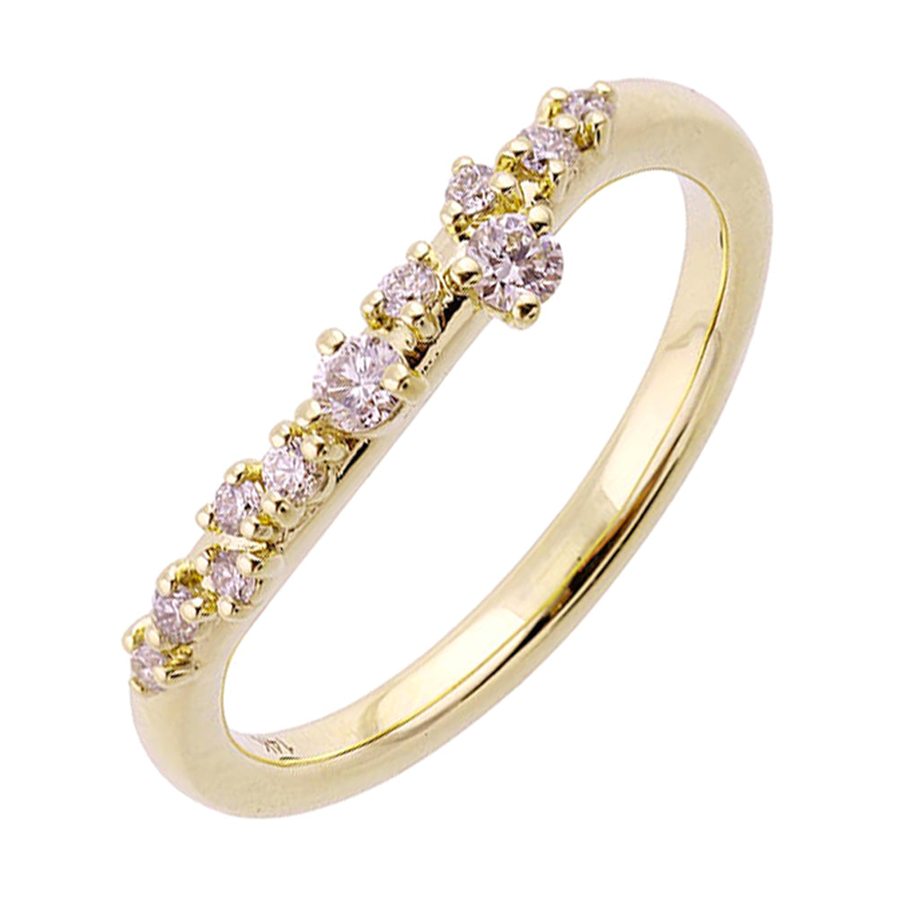 14Kt Yellow Gold Diamond 1/5Ctw Ring - WBD5731RN200-4YB
