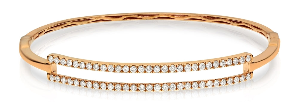 1ctw 18KY Diamond Bangle