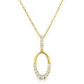 .34 ctw Oval Diamond Pendant