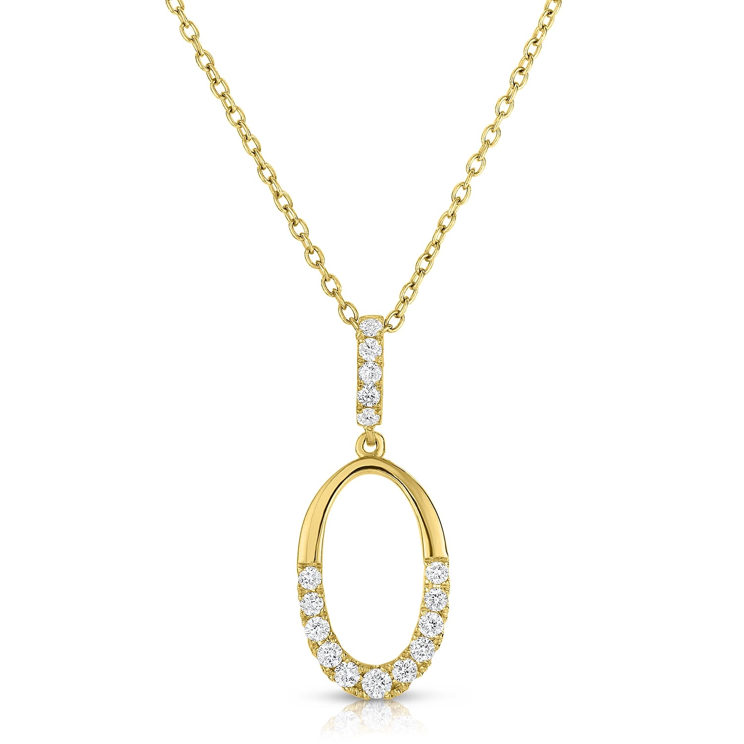 .34 ctw Oval Diamond Pendant