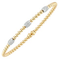 Captivating 18K yellow gold bangle bracelet