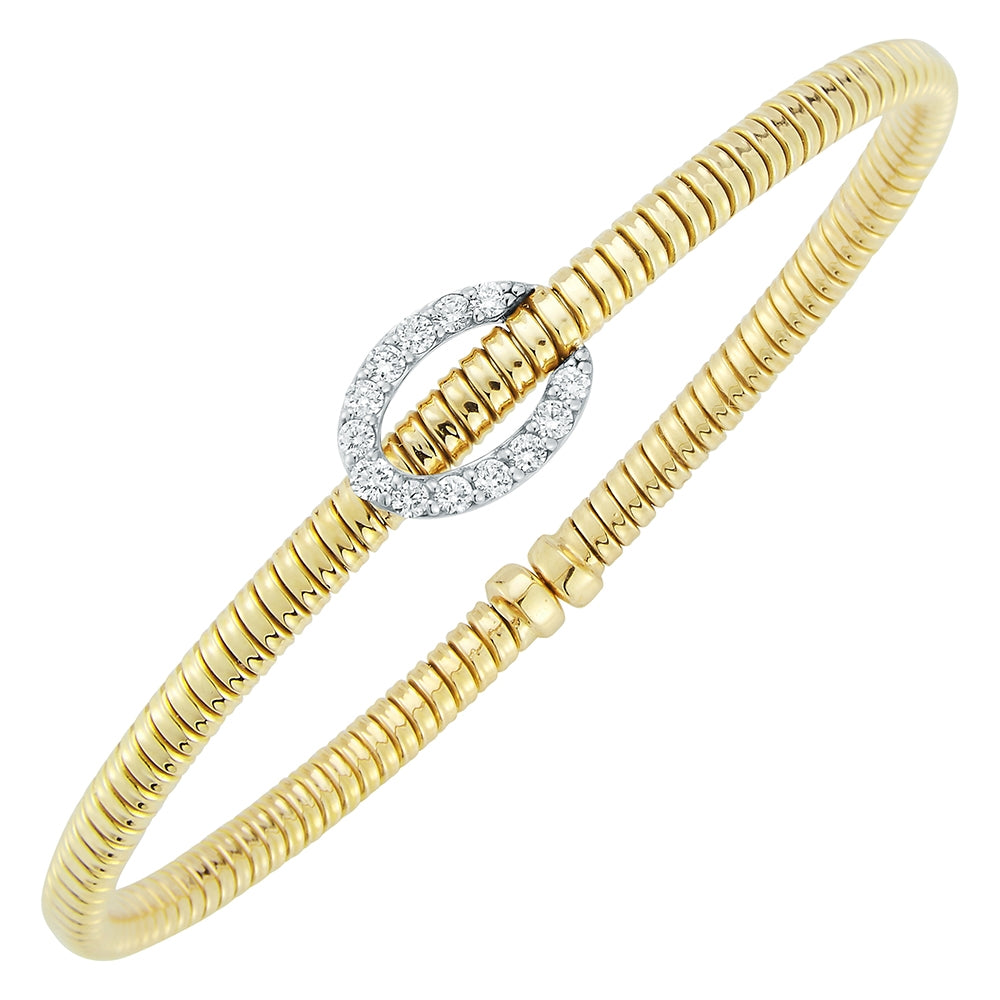 18KY 0.30 CTW Diamond Bangle